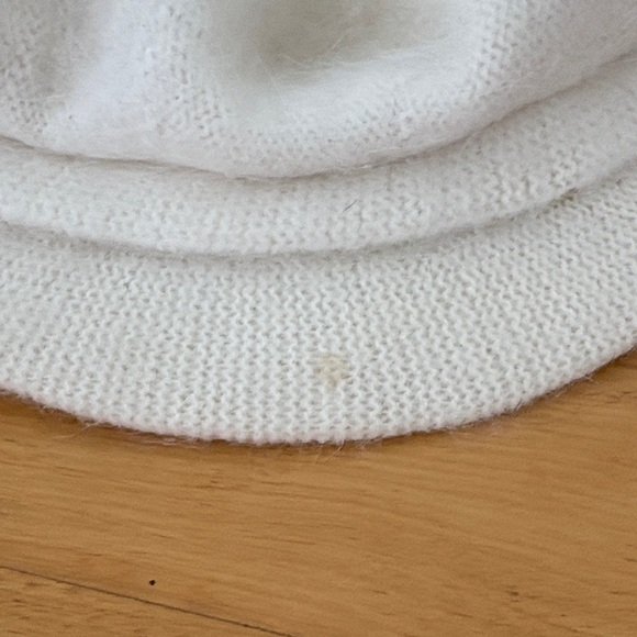 Betmar New York Winter White Newsboy Cabbie Hat Angora Wool Blend - Picture 6 of 8